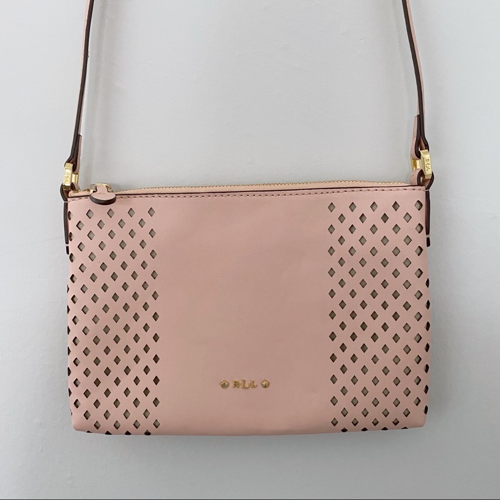 Ralph Lauren Tasmine Perforated Crossbody Bag - Picture 3 of 11